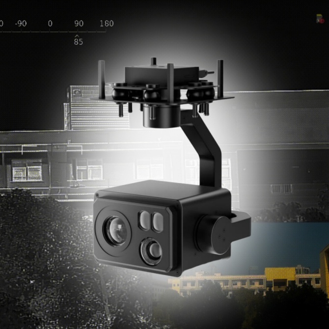 Двухканальная камера для БПЛА и дронов в видимом и дальнем ИК-диапазонах с дальномером на 1500 метров 